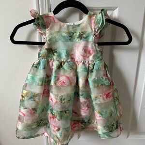 Pastourelle baby girl’s Monet shadow stripe dress in size 24M